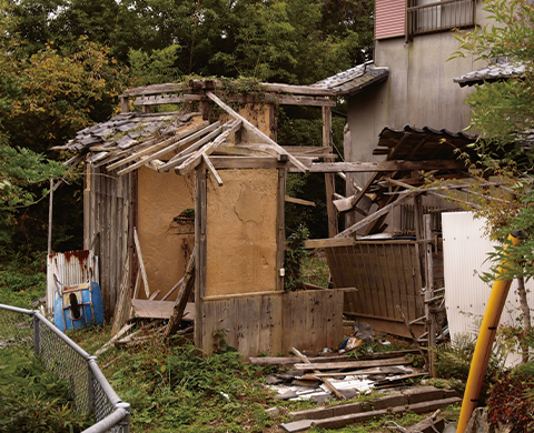 無人の家で倒壊などの問題