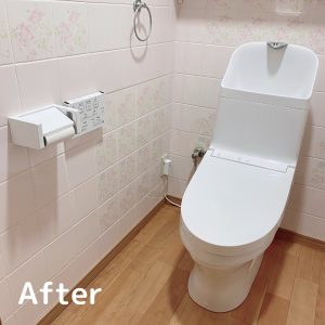 床材変更あり！トイレリフォーム